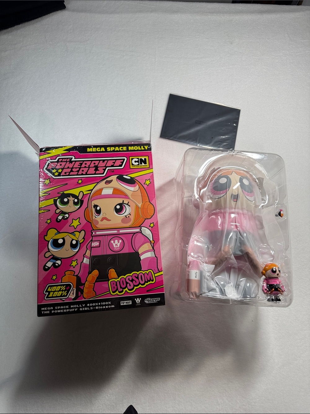POP MART Space Molly 400% & 100% Powerpuff Girls -Blossom
